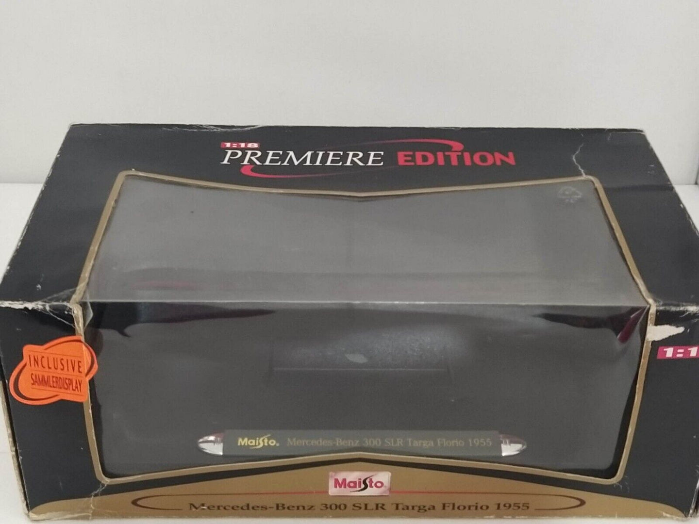 Box Mercedes Benz 300 SLR Targa Florio 1955 - Maisto 1:18 (Only Box)