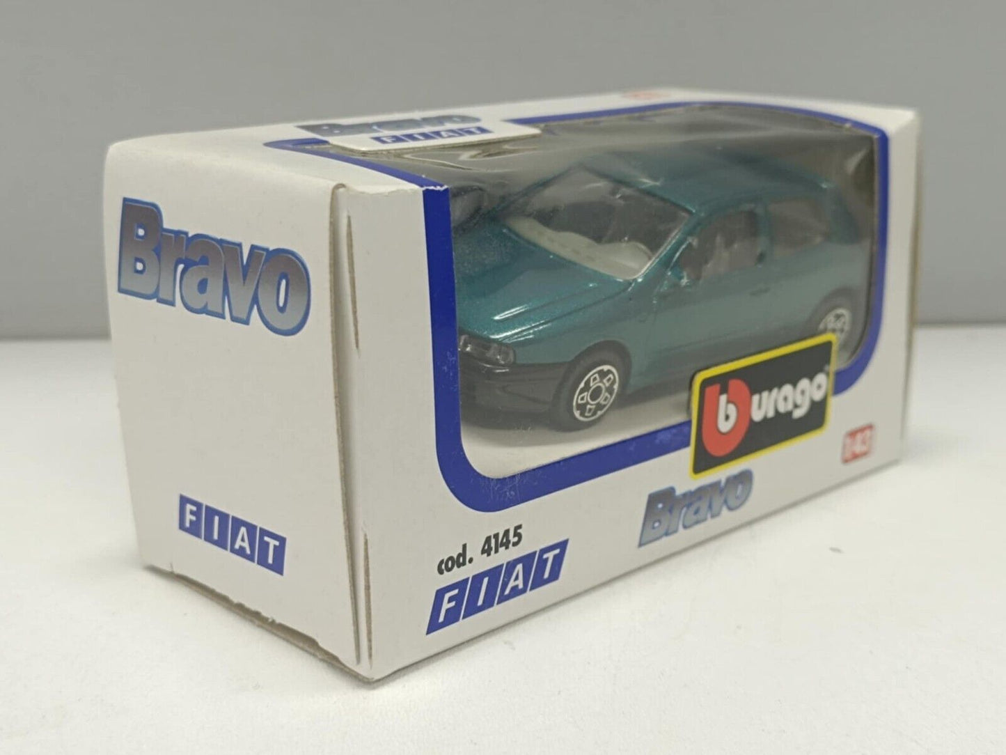 Fiat Bravo 1995 Verde Metallizzato Burago Bburago 1:43 - 4145 Rare Usato + Box