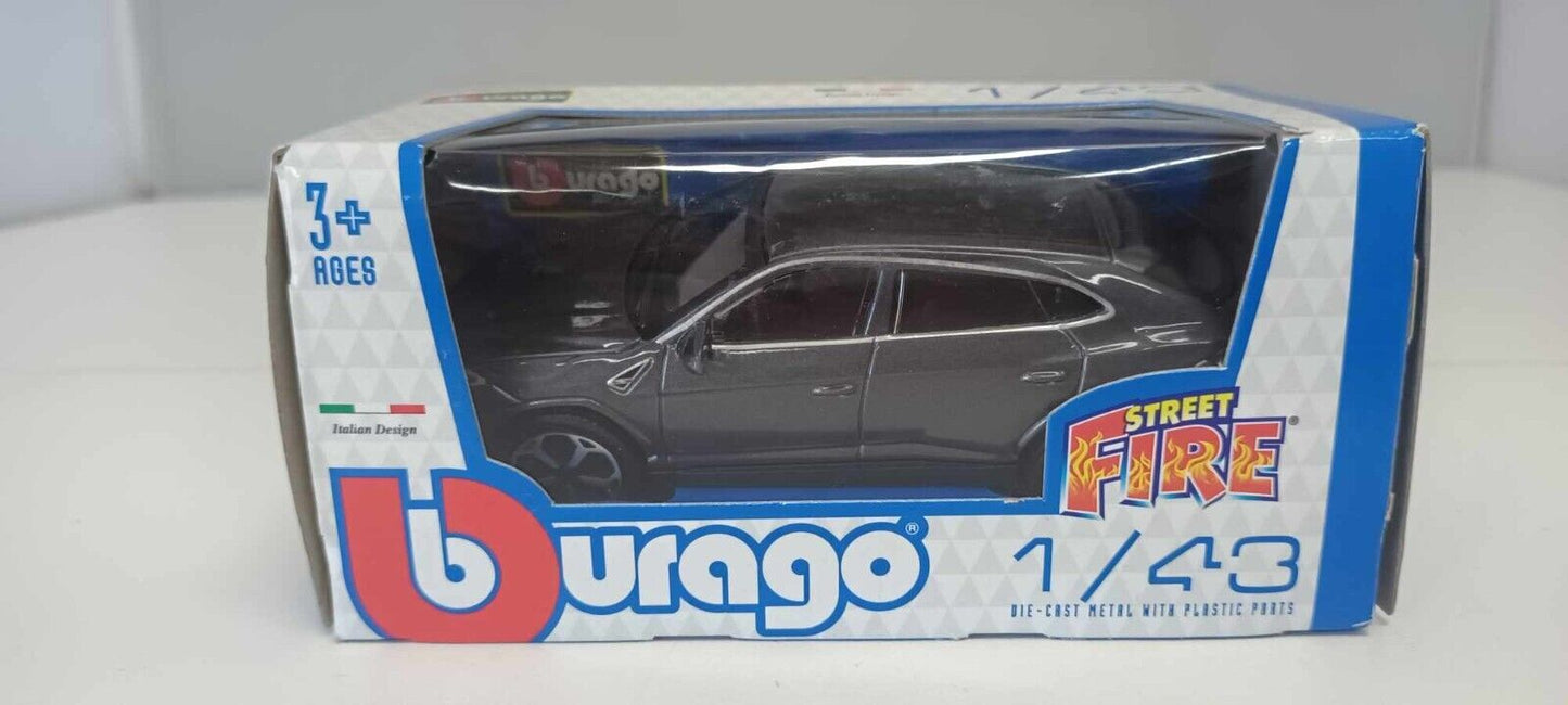 Lamborghini Urus Grey Grigio Metallizzato Burago Bburago Street Fire 1:43 Usato