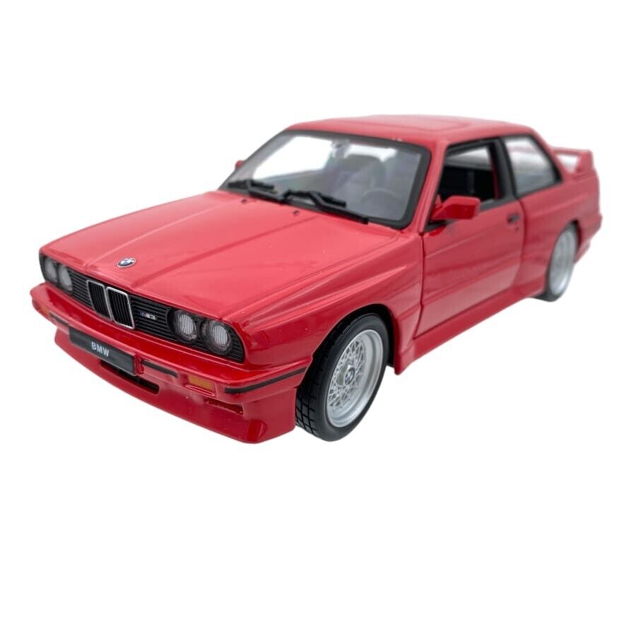 BMW 3 Series M3 Serie 3 E30 - 1988 Rosso Red Burago Bburago 1:24 Nuovo 1/24