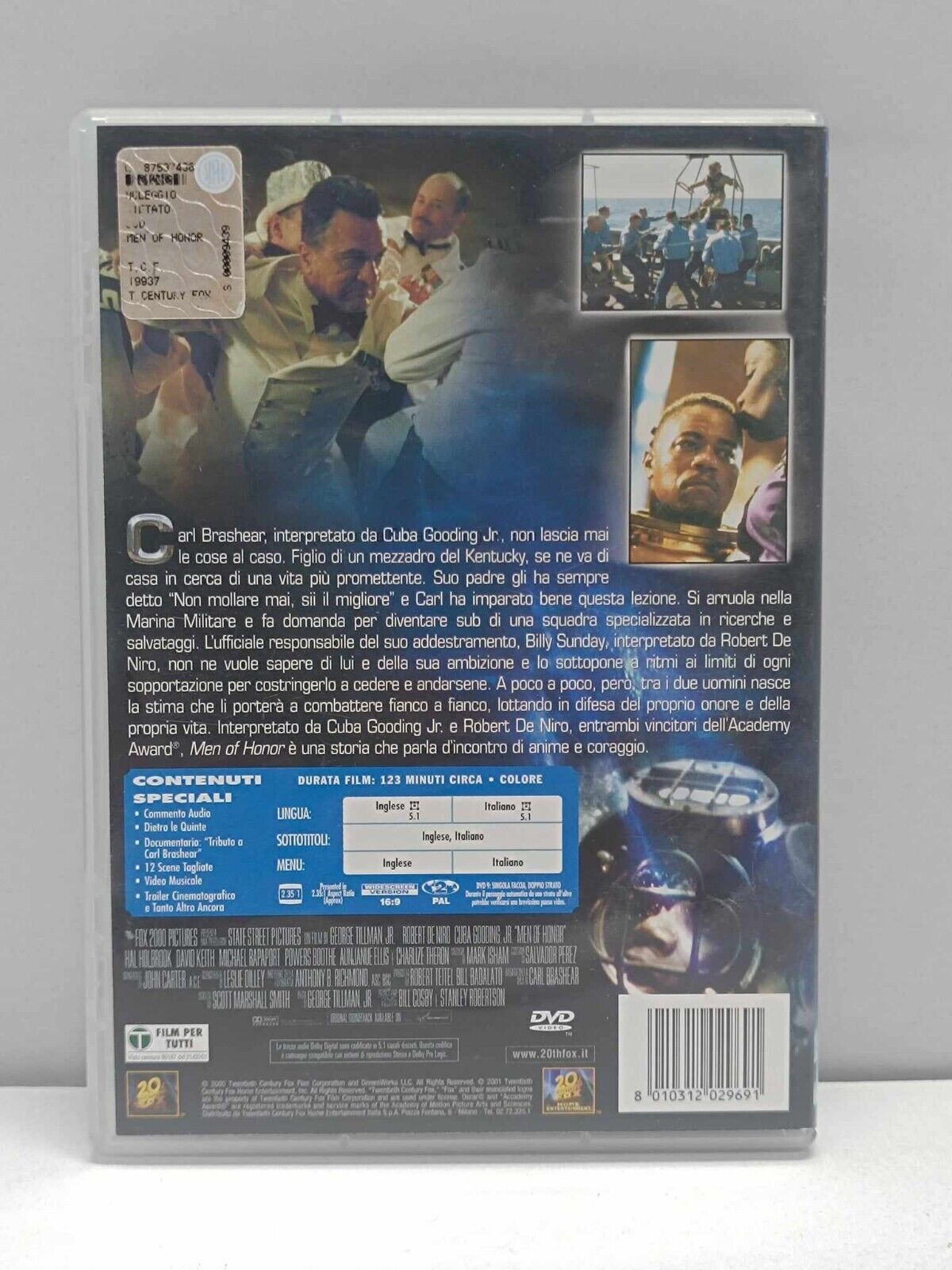Men Of Honor L'Onore Degli Uomini FIlm DVD Italiano Ita Usato Robert De Niro