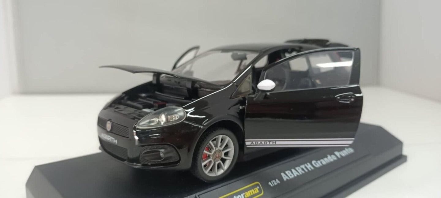 Fiat Abarth Grande Punto Nero Black Motorama 1:24 Usato + Box 1/24 Very Rare 