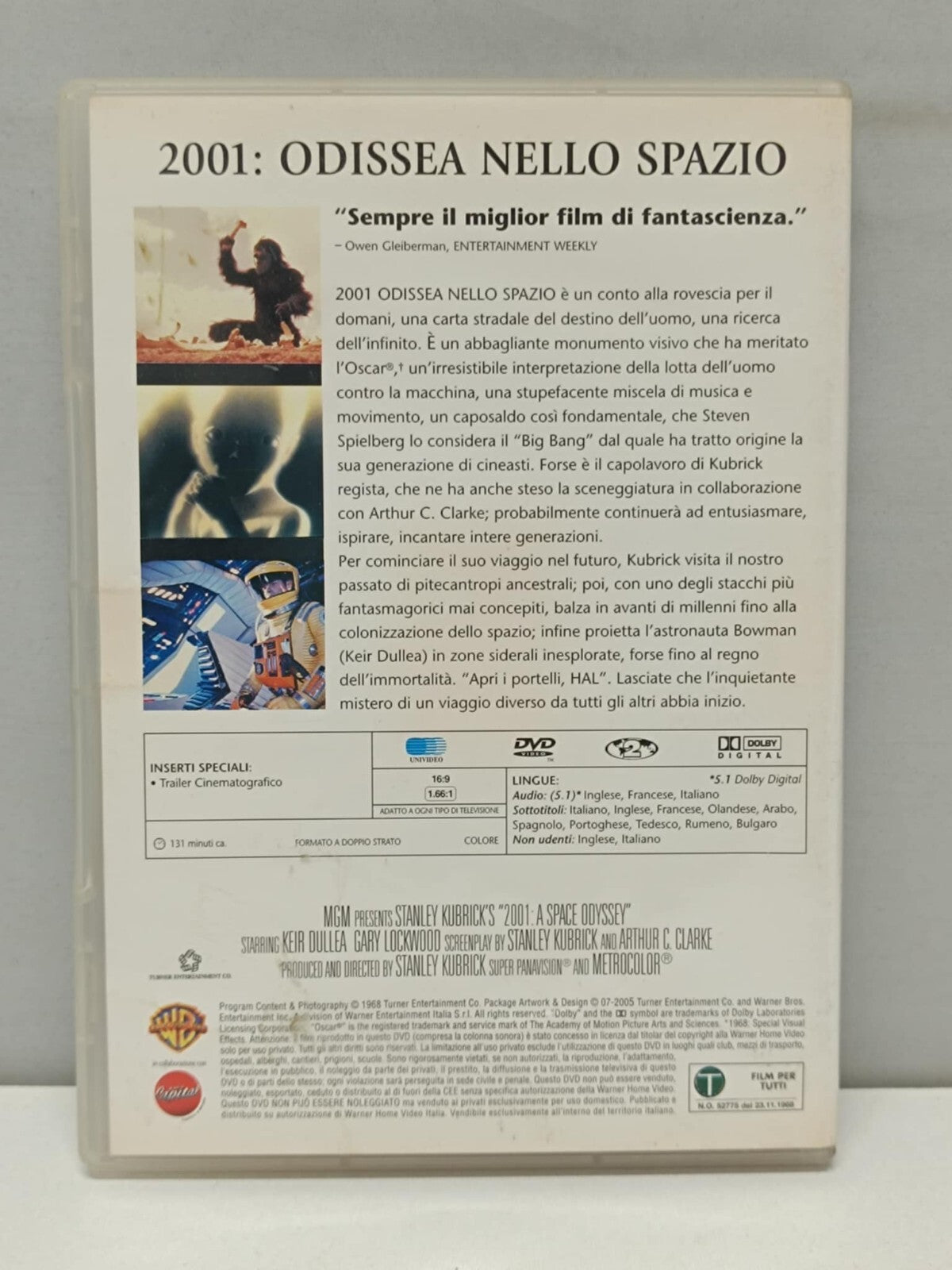 2001 Odissea Nello Spazio Film DVD Italiano Usato Stanley Kubrick