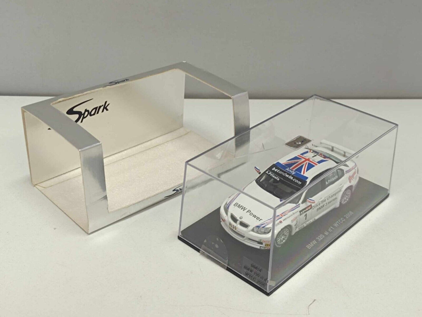 BMW 320 si #1 WTCC 2006 Andy Priaulx - Spark Model 1:43 Usato in box