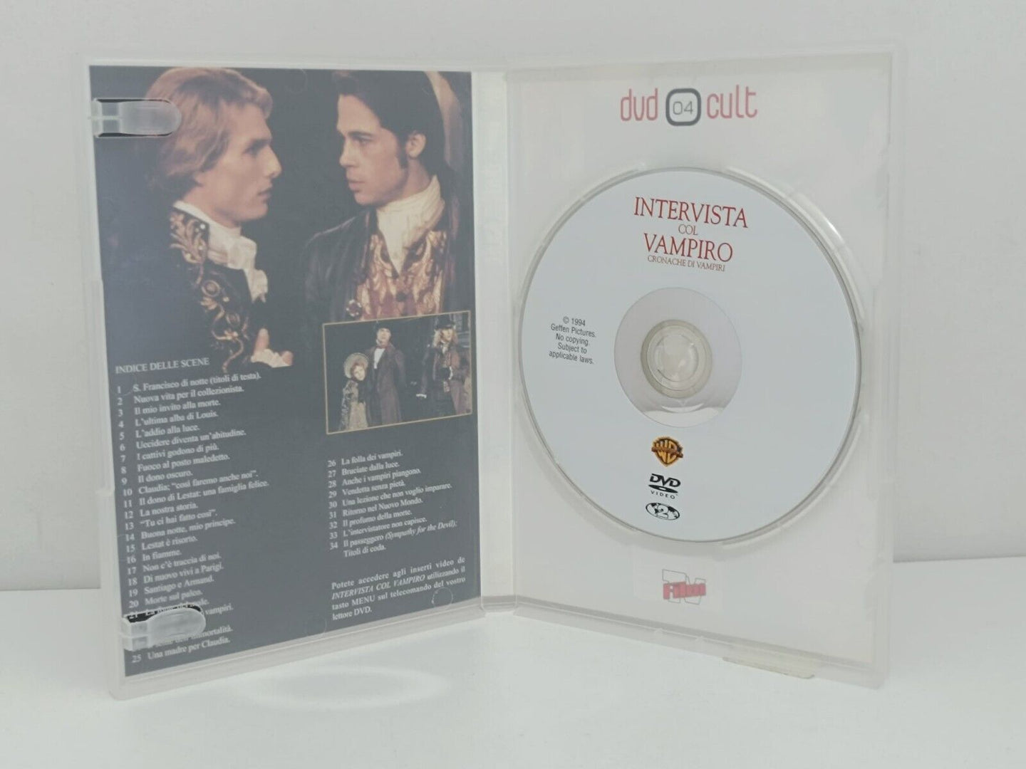 Intervista Col Vampiro Film DVD Italiano Usato Ita Brad Pitt Tom Cruise