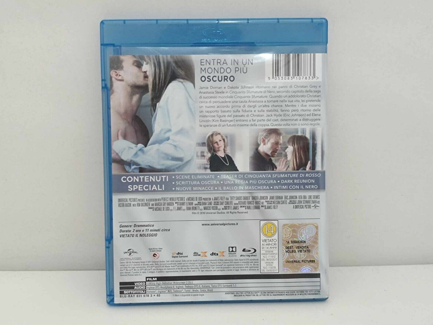 Cinquanta Sfumature Trilogia Grigio / Nero / Rosso Blu Ray Italiano Estesa Usato