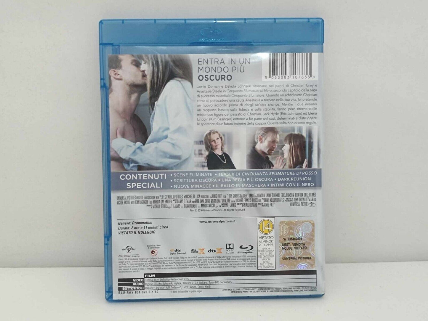 Cinquanta Sfumature Trilogia Grigio / Nero / Rosso Blu Ray Italiano Estesa Usato
