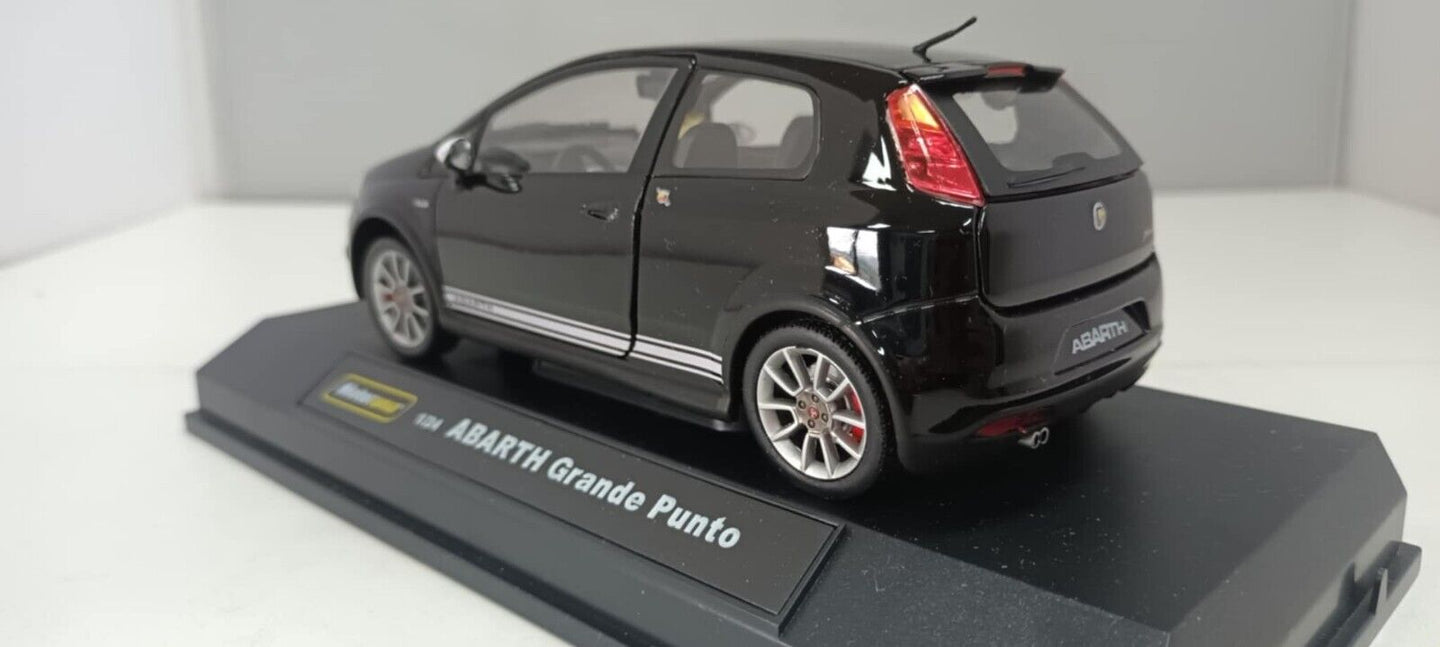 Fiat Abarth Grande Punto Nero Black Motorama 1:24 Usato + Box 1/24 Very Rare 