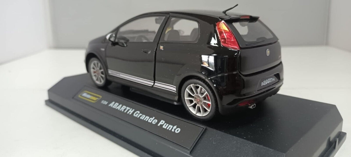 Fiat Abarth Grande Punto Nero Black Motorama 1:24 Usato + Box 1/24 Very Rare 