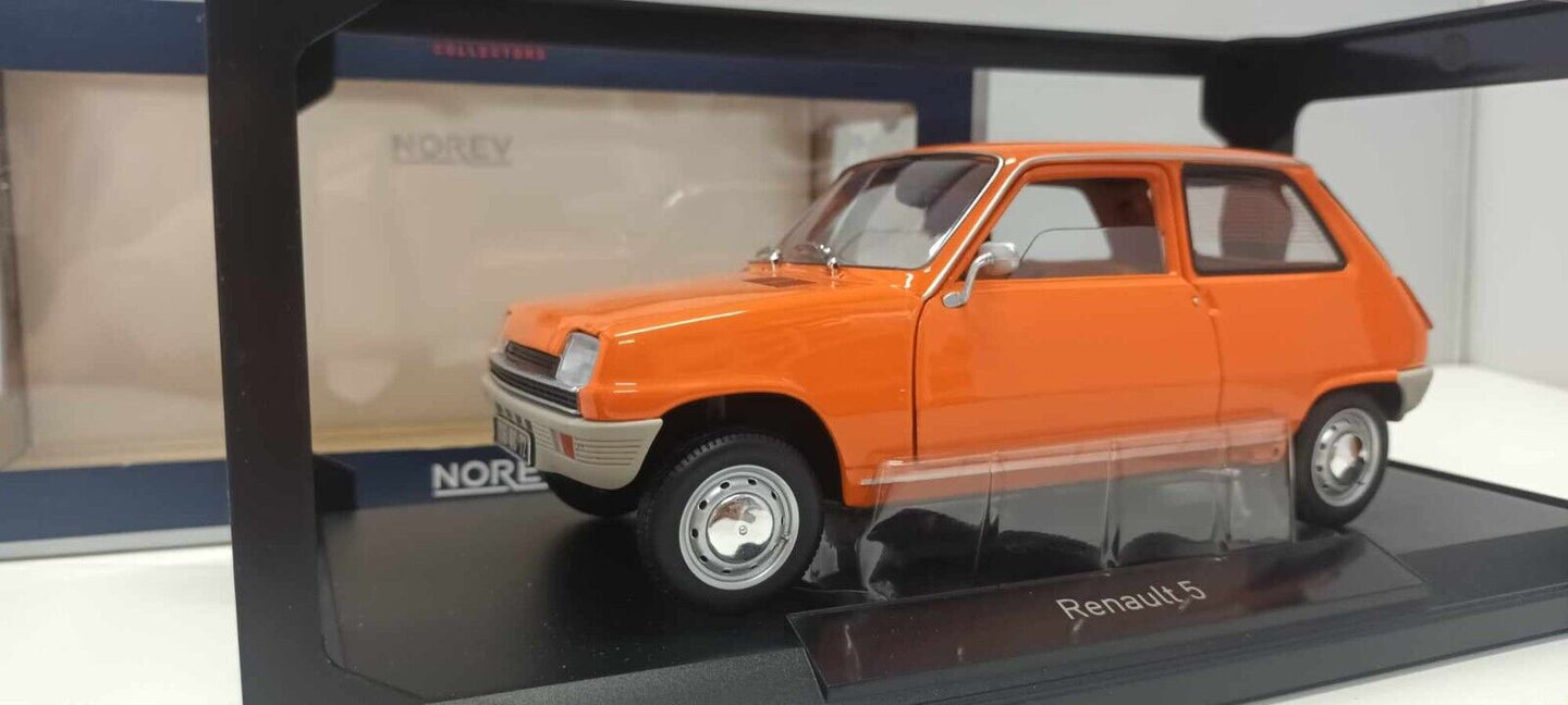 Renault 5 Orange Arancione 1972 Norev 1:18 Usato + Box 1/18