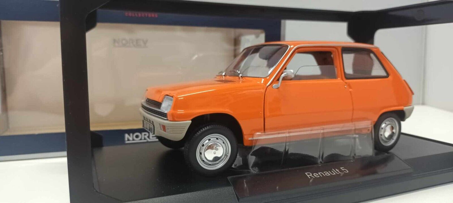 Renault 5 Orange Arancione 1972 Norev 1:18 Usato + Box 1/18