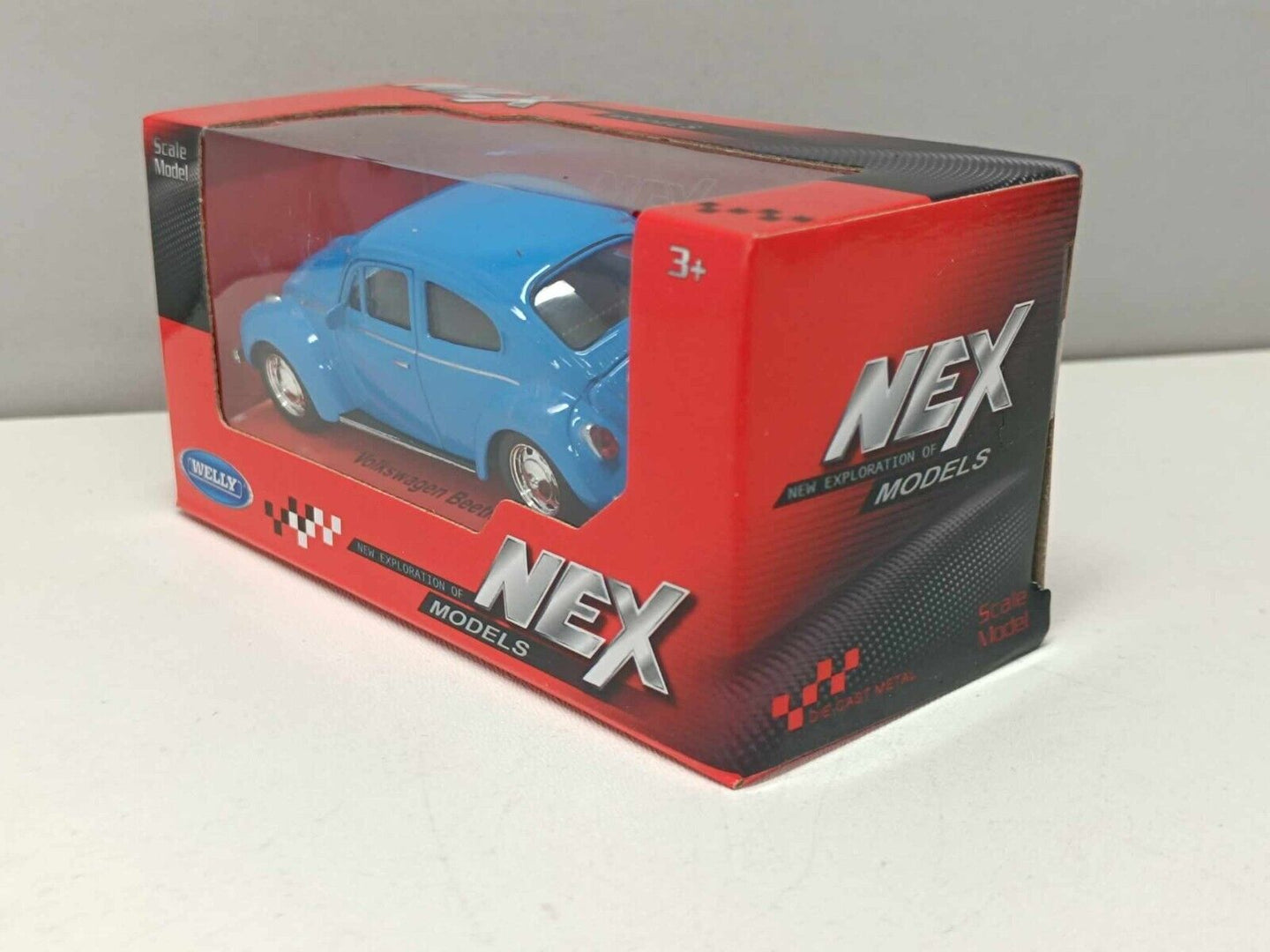 Volkswagen Beetle Maggiolino Blu Blue - Welly Nex 1:43 Nuovo