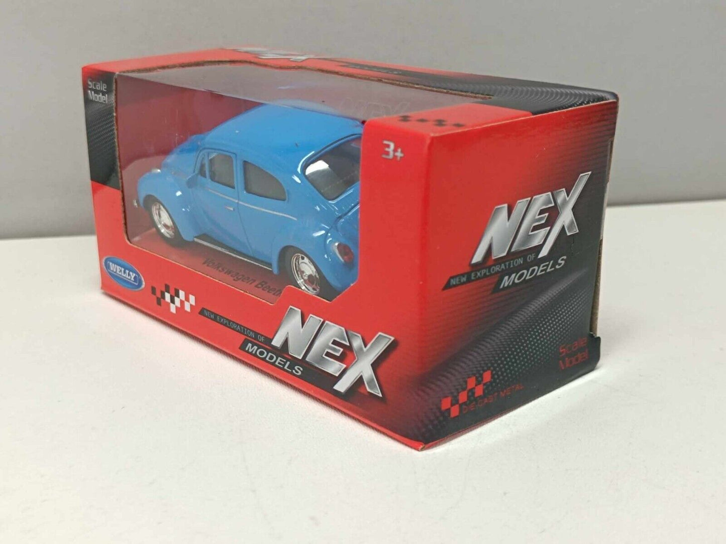 Volkswagen Beetle Maggiolino Blu Blue - Welly Nex 1:43 Nuovo