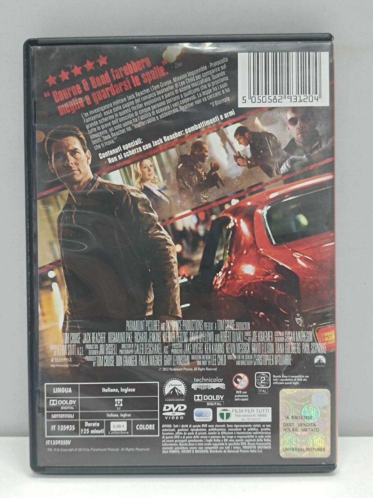 Jack Reacher La Prova Decisiva Film DVD Italiano Usato Ita Tom Cruise