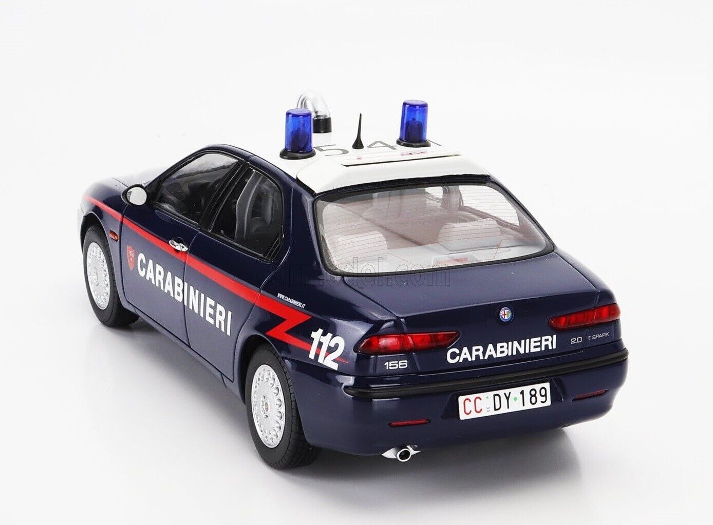 Alfa Romeo 156 2.0 Twin Spark Carabinieri Police 1997 Mitica 1:18 Nuovo 1/18