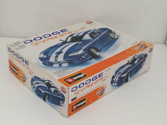 Box Kit Dodge Viper GTS 1996 - Burago 1:18 (Only Box)