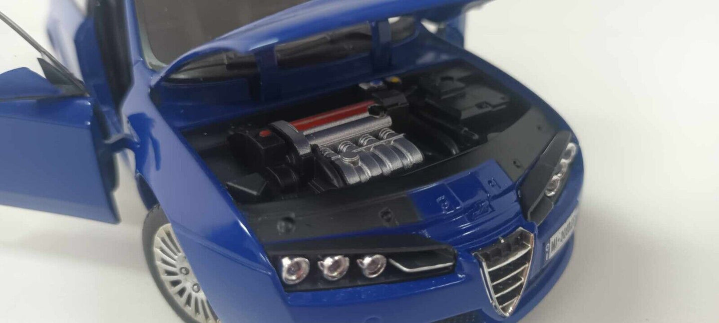 Alfa Romeo 159 Q4 3.2 JTS Motorama 1:24 Blu Usato Rara Very Rare GM Shop