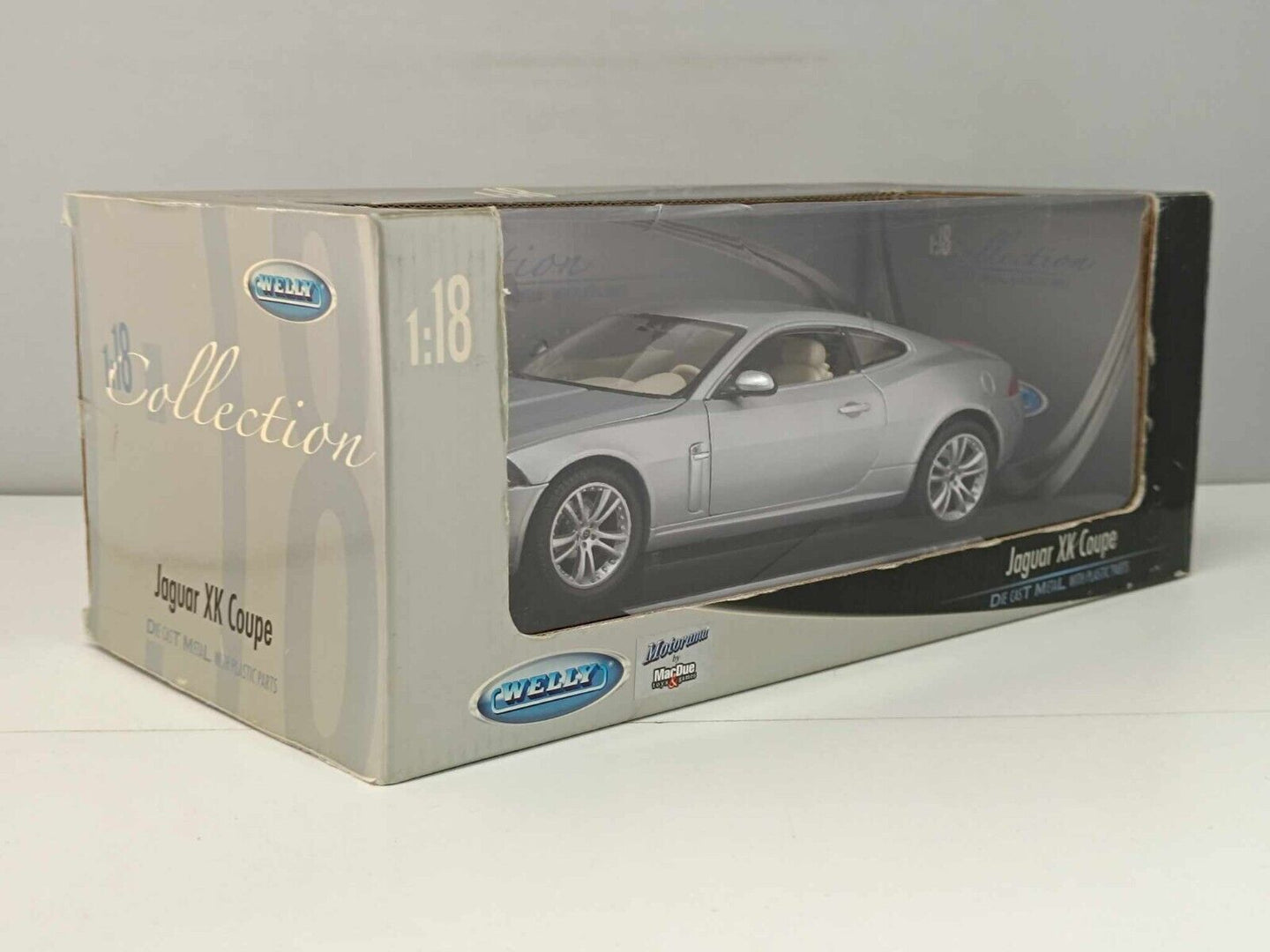 Jaguar XK Coupe 2006 Silver Welly 1/18 Usato Rara Very Rare Diecast GM Shop