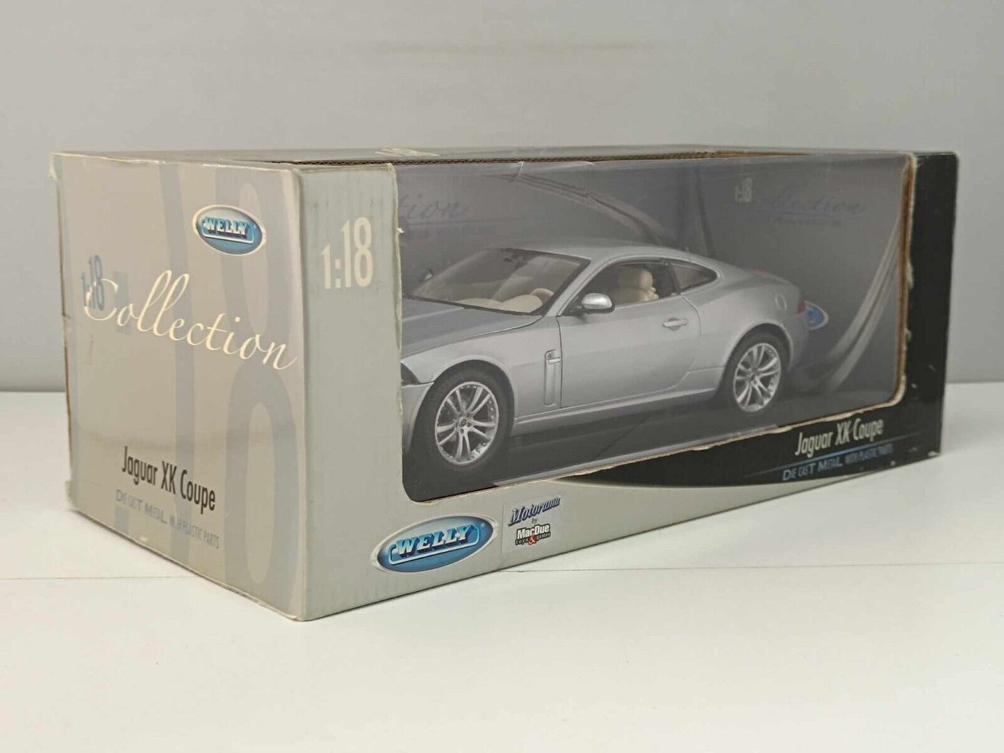 Jaguar XK Coupe 2006 Silver Welly 1/18 Usato Rara Very Rare Diecast GM Shop