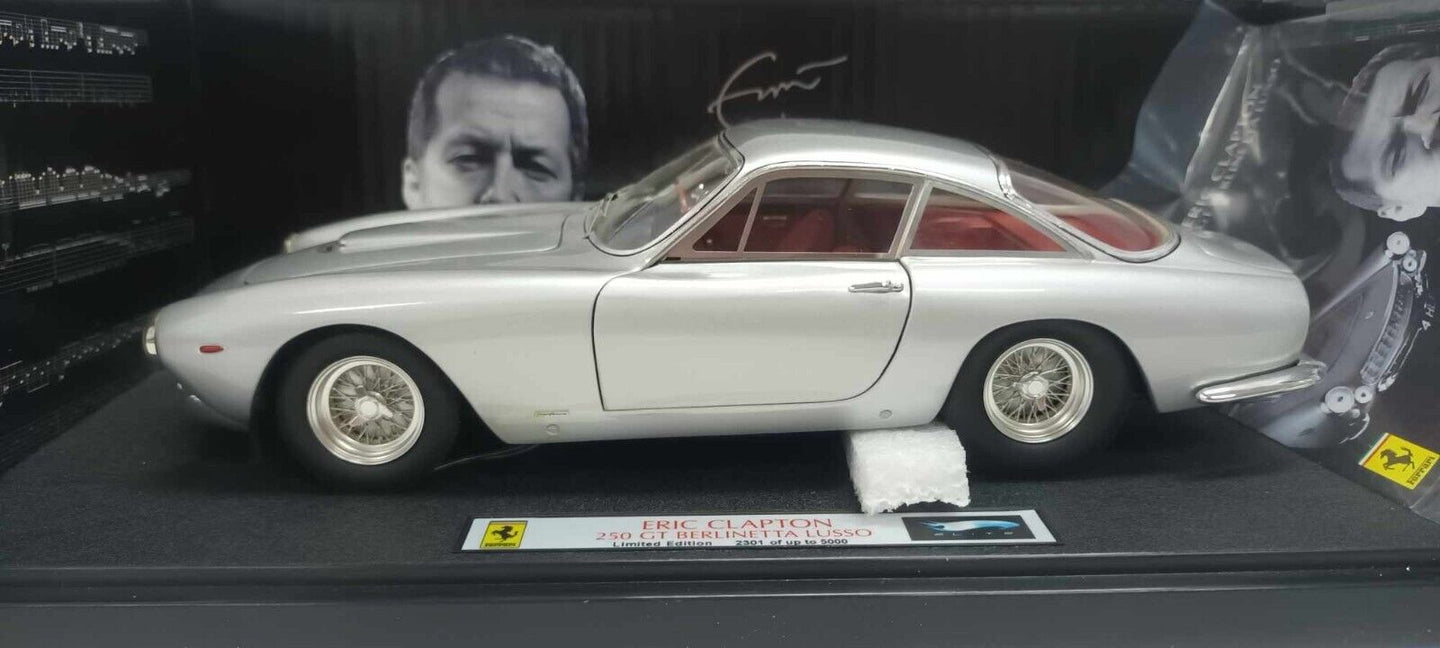 Ferrari 250 GT Berlinetta Lusso Eric Clepton Hot Wheels Elite 1:18 Usato + Box
