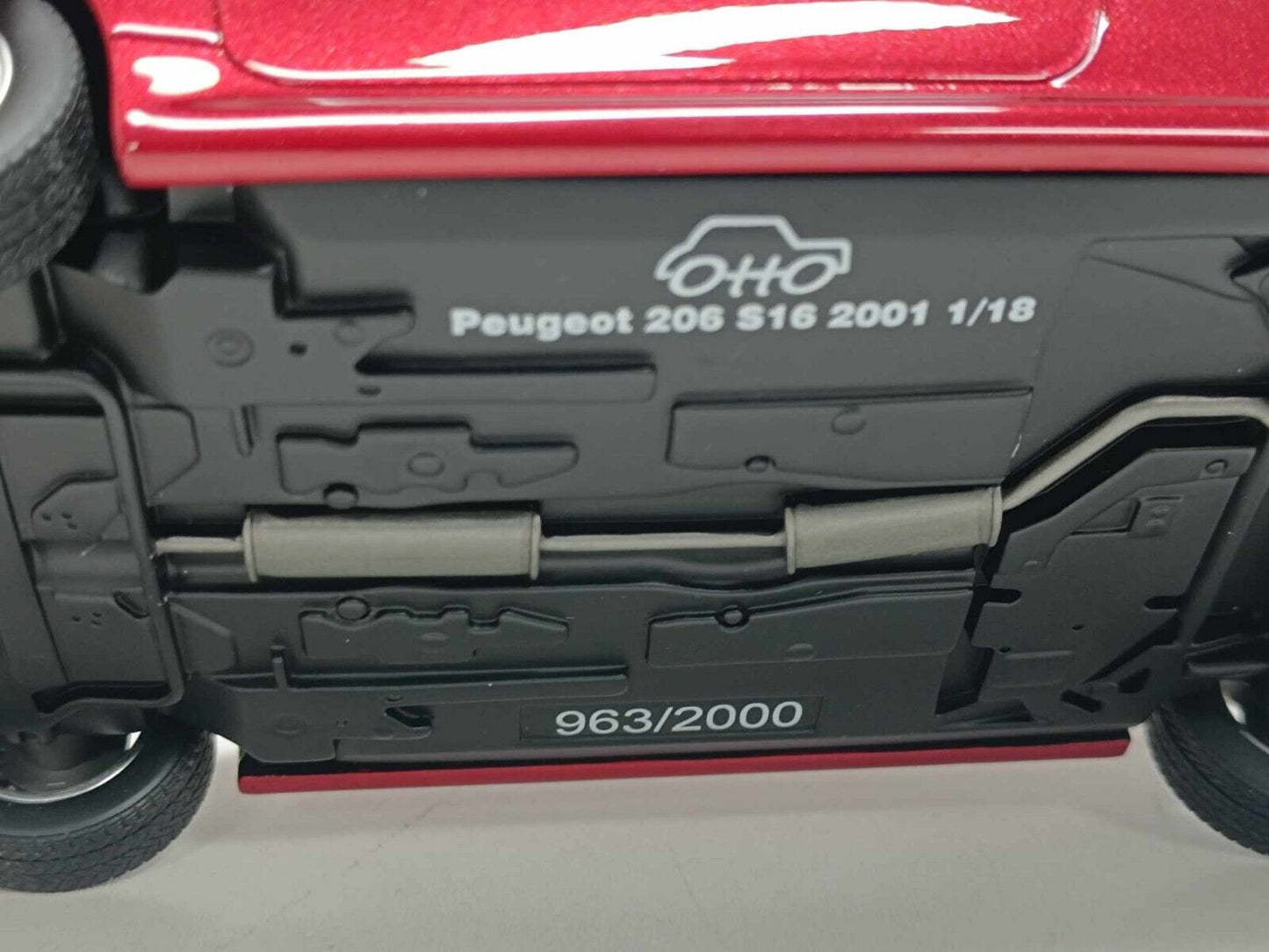 Peugeot 206 S16 Red 2003 - Ottomobile 1:18 Nuovo Limited Edition