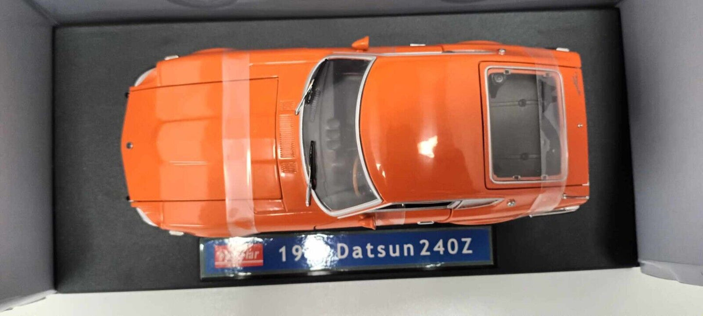 Datsun 240Z 1972 240 Z Sun Star 1:18 Arancione Orange Usato + Box GM Shop
