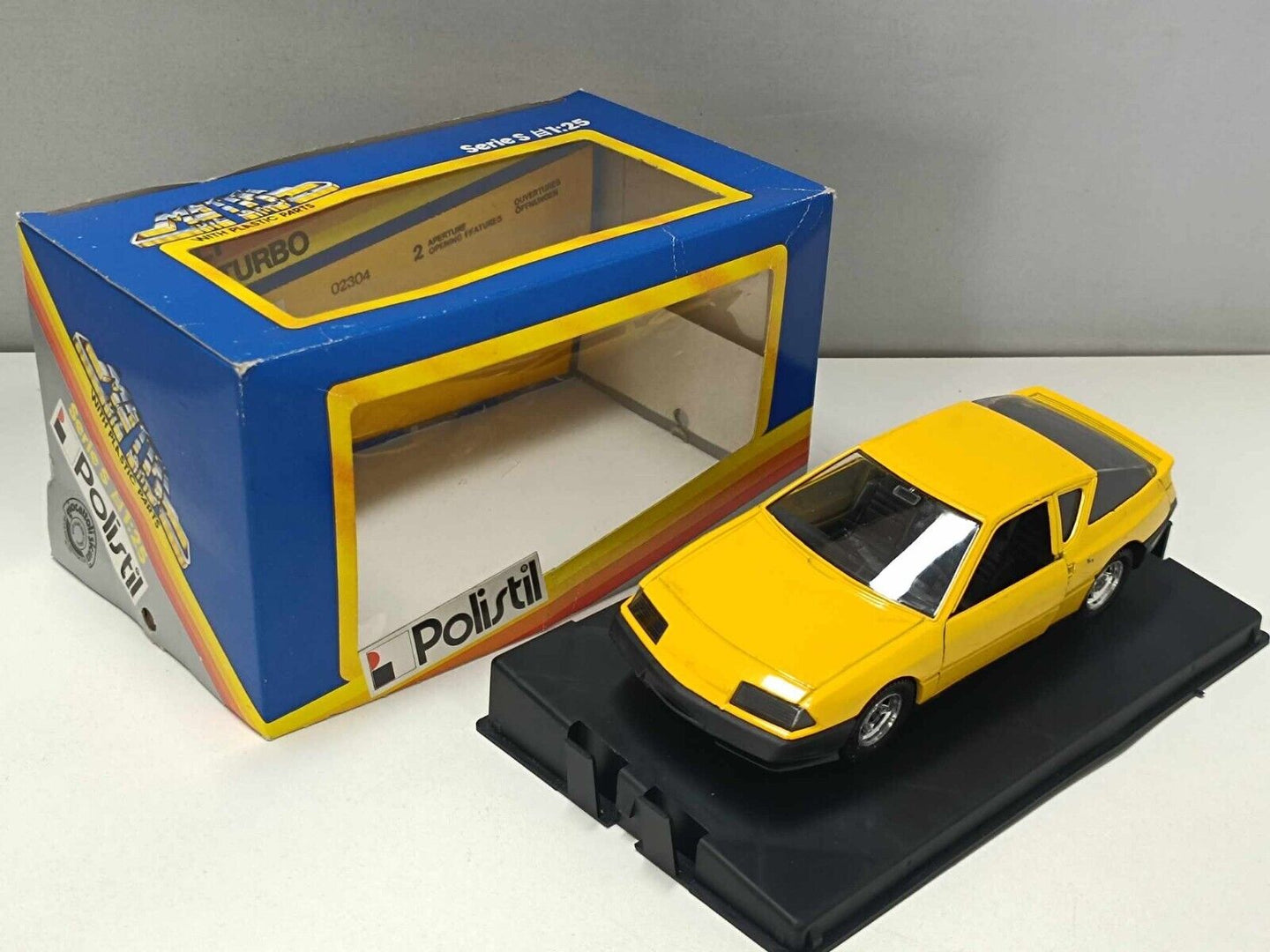 Renault Alpine Turbo Yellow 02304 - Polistil 1:25 Usato + Box no Decals