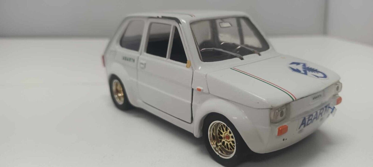 Fiat 126 Modificata Abarth Polistil Made In Italy 1:24 Usato 1/24