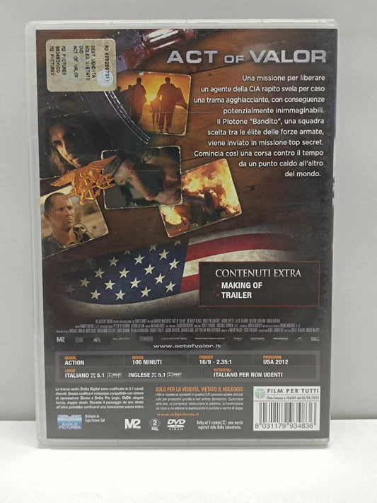 Act Of Valor Film DVD Italiano Ita Usato Tom Clancy