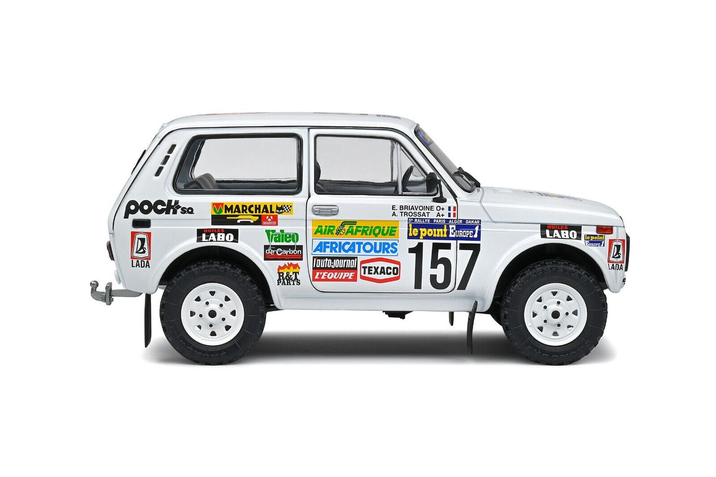 Lada Niva Paris Dakar 1983 Trossat / Briavoine #157 Solido 1:18 Nuovo 1/18
