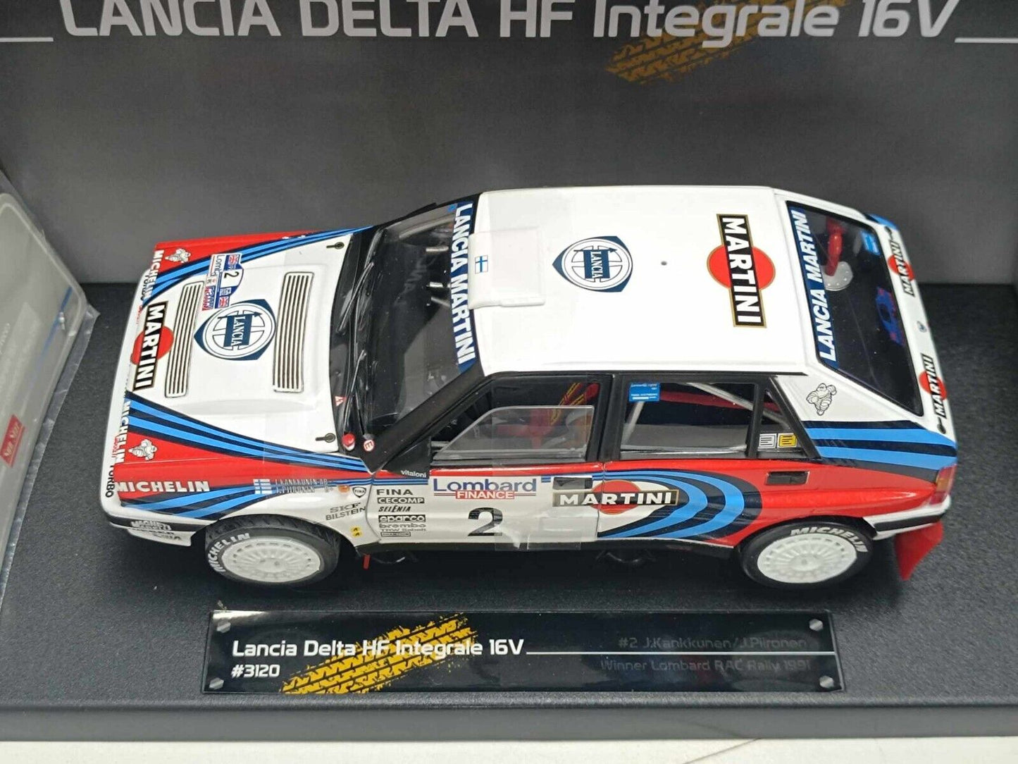 Lancia Delta HF Integrale 16v #2 Winner Lombard Rac Rally 1991 Sun Star 1:18