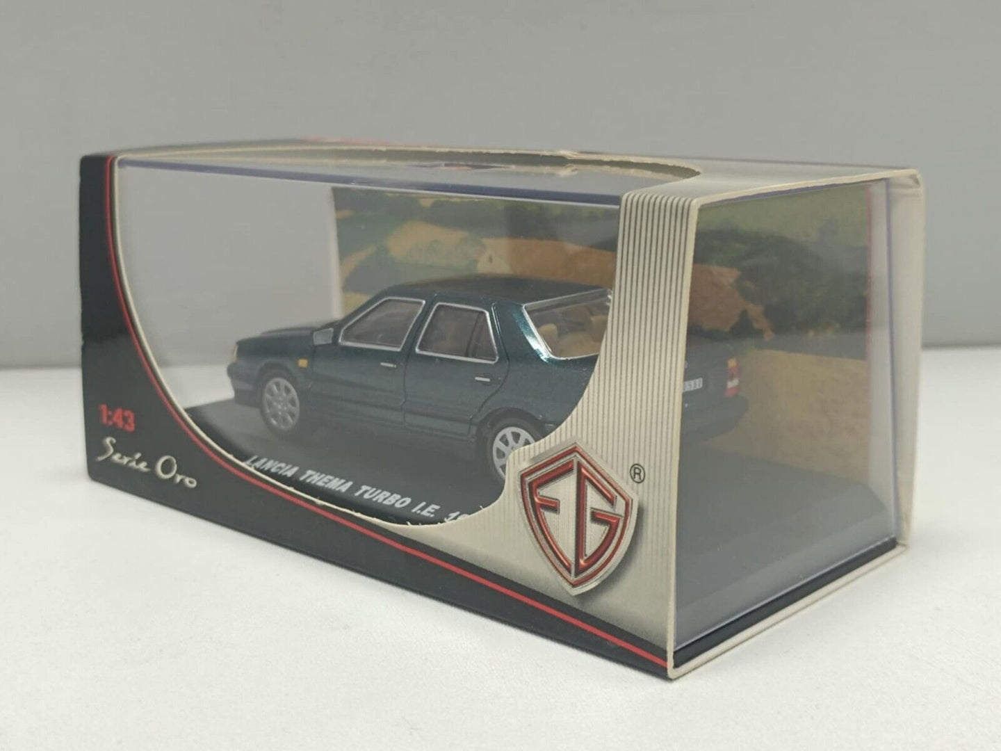 Lancia Thema Turbo i.e. 1988 Verde Met Edison Serie Oro 1:43  Usato + Box