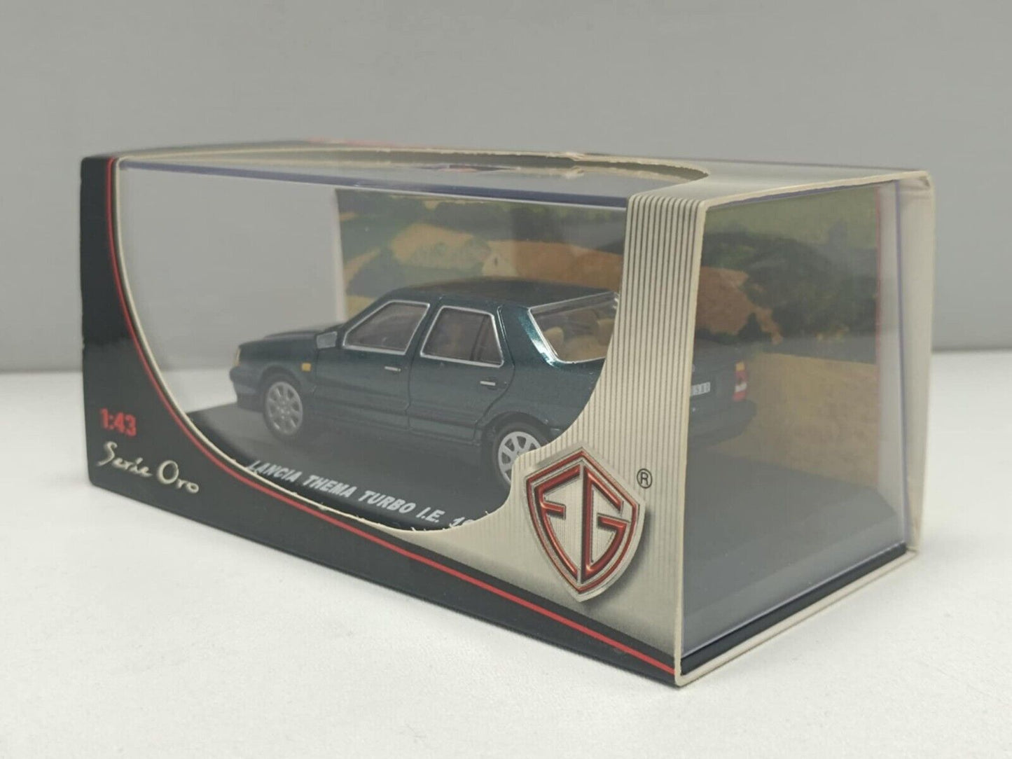 Lancia Thema Turbo i.e. 1988 Verde Met Edison Serie Oro 1:43  Usato + Box