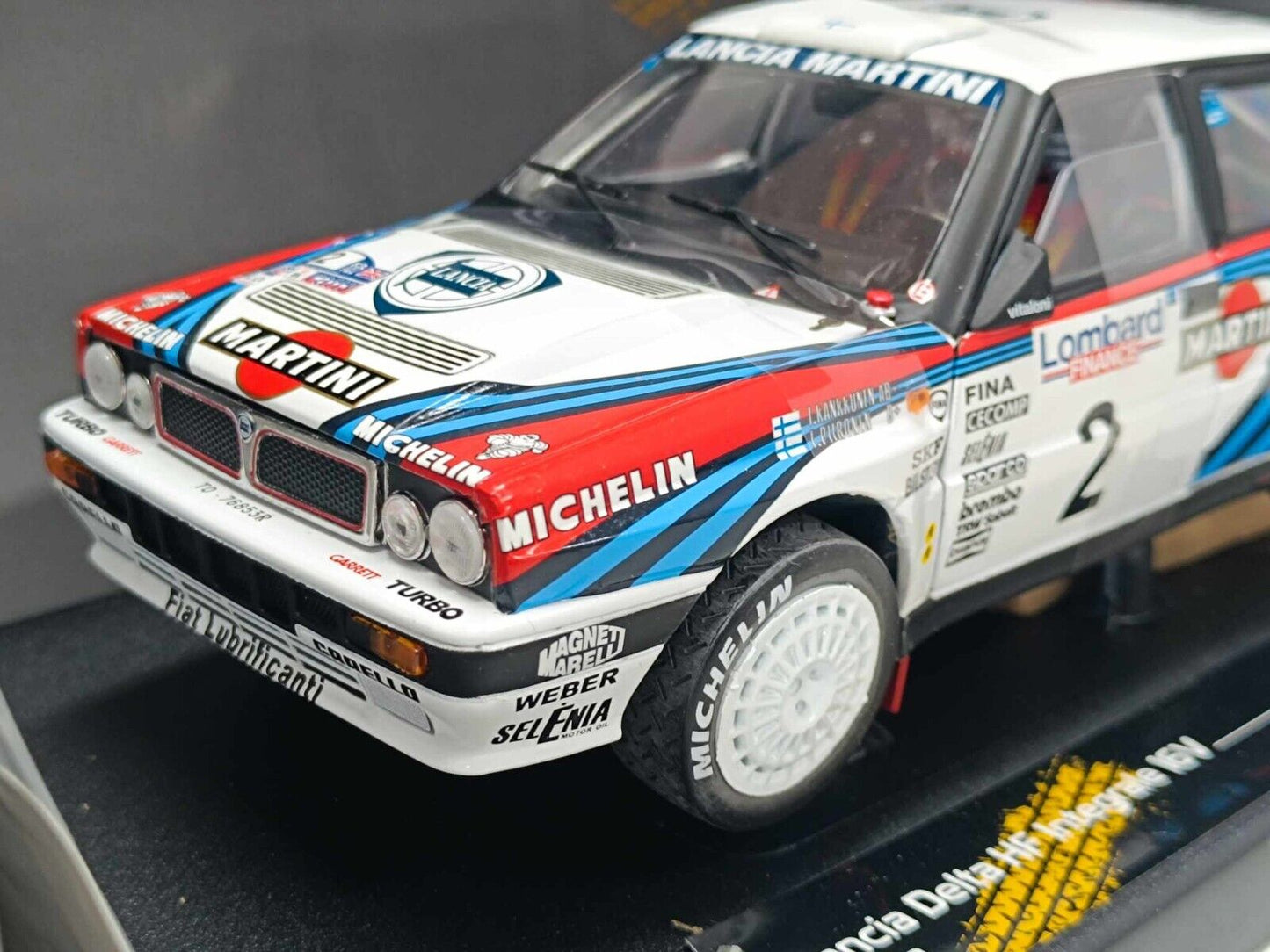 Lancia Delta HF Integrale 16v #2 Winner Lombard Rac Rally 1991 Sun Star 1:18