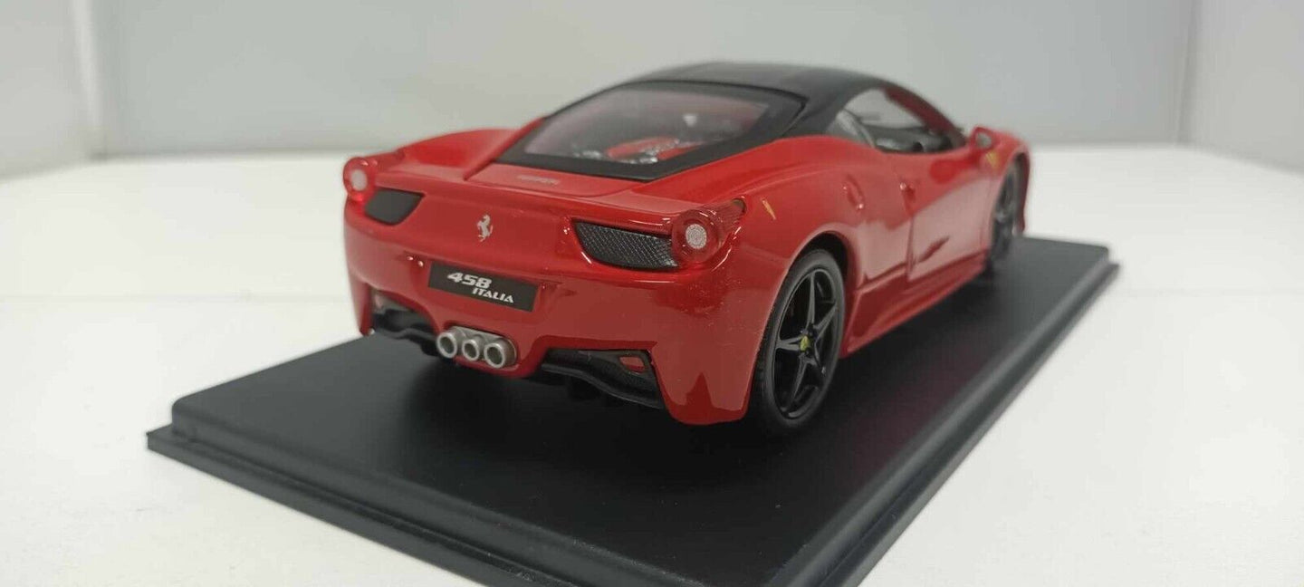 Ferrari 458 Italia 2009 Edicola / Burago Red 1:24 Ferrari Collection Usato