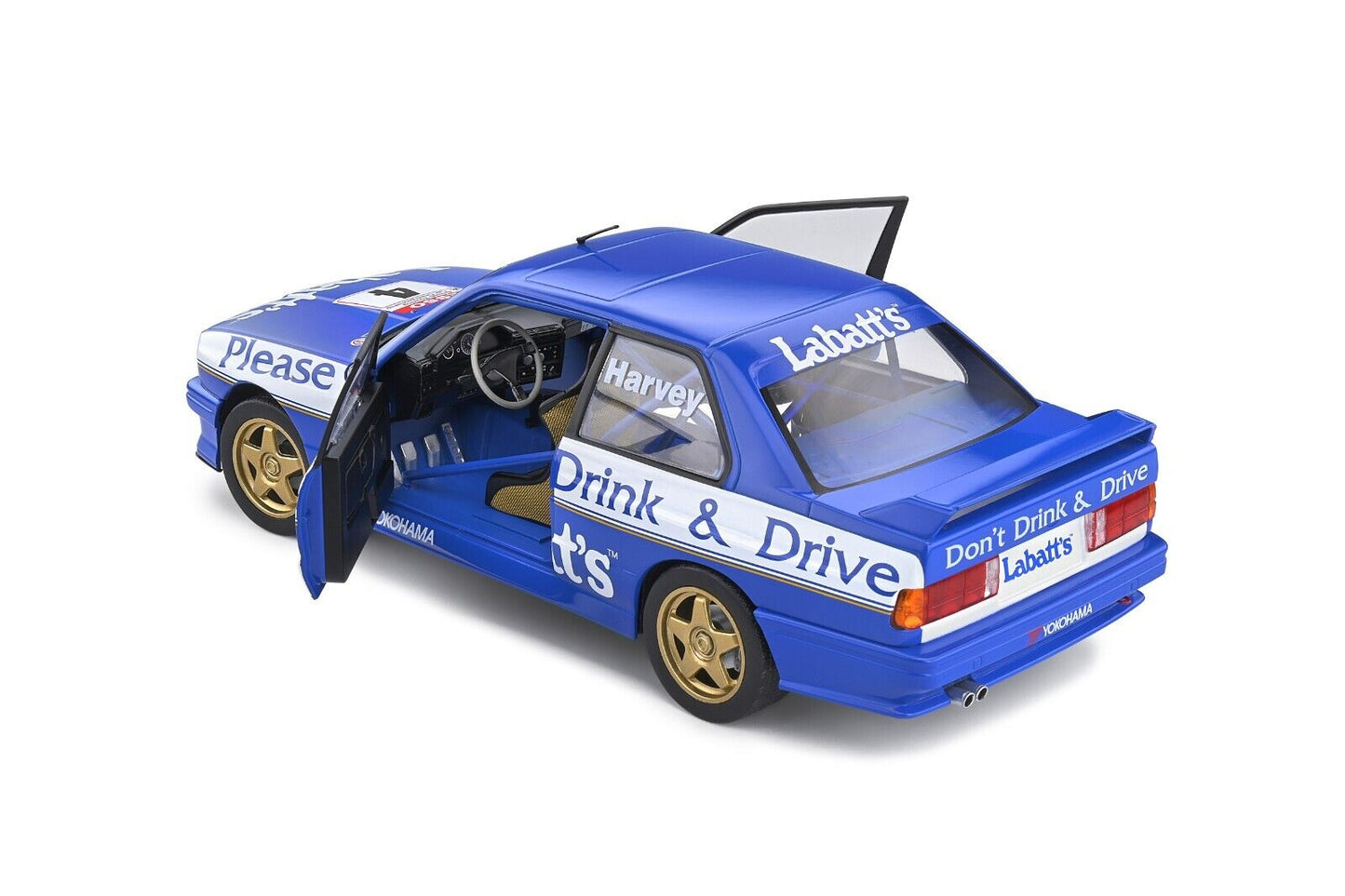 BMW E30 M3 BTCC 1991 Harvey #4 Livrea Labatt's Solido 1:18 Nuovo 1/18