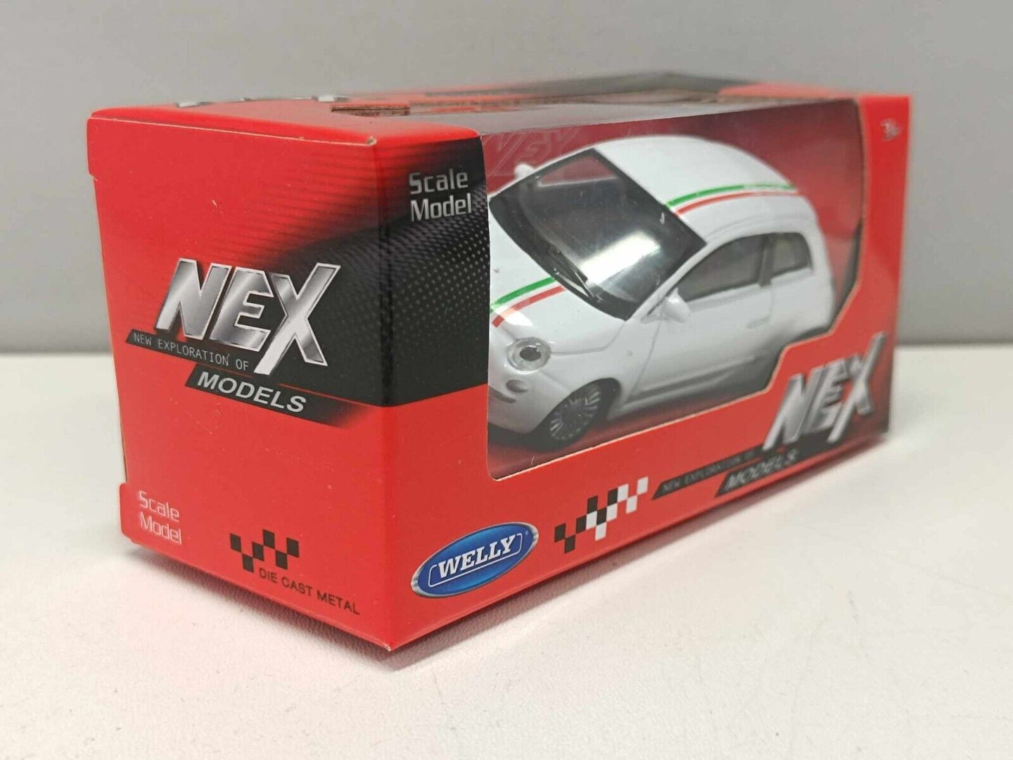 Fiat 500 - 2007 Bianco White - Welly Nex 1:43 Nuovo