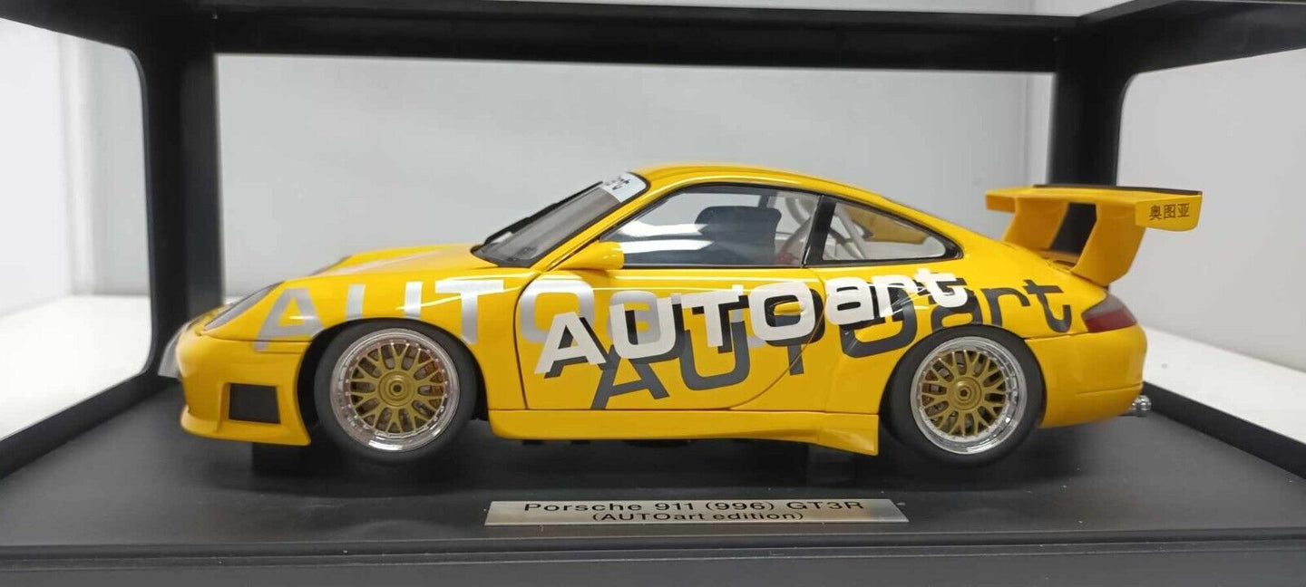 Porsche 911 996 GT3R Cup Giallo Yellow Autoart 1:18 Usato + Box Limited Edition