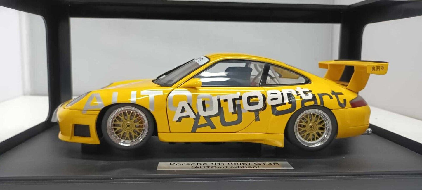 Porsche 911 996 GT3R Cup Giallo Yellow Autoart 1:18 Usato + Box Limited Edition