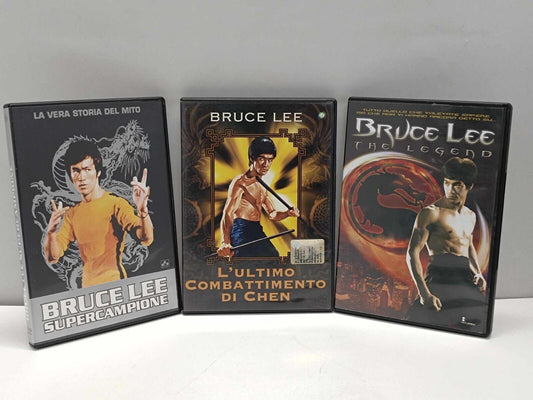 Bruce Lee Lotto 3 Film DVD Italiano Usato The Legend Supercampione Chen