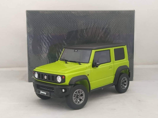 Suzuki Jimny Ultimo Tipo 2018 Verde LCD 1:18 Modellino Auto Fuoristrada Gm Shop