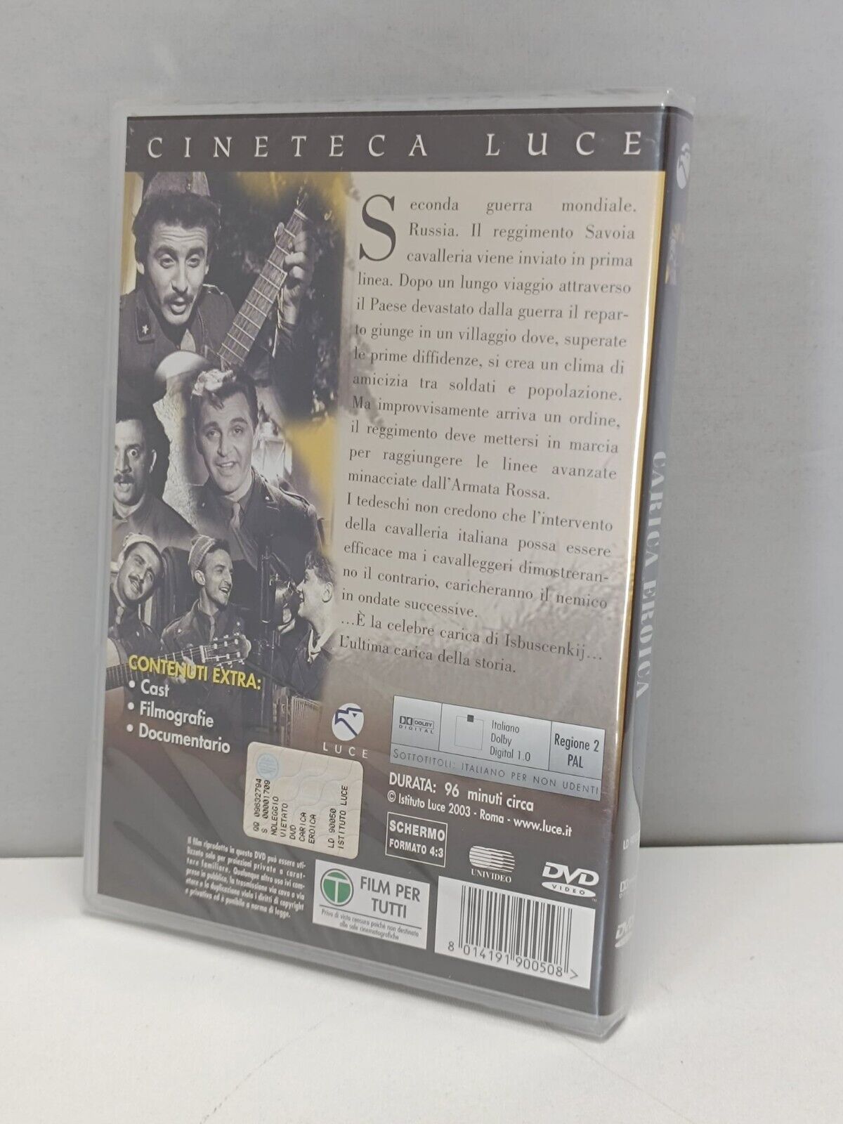 Carica Eroica Film Documentario DVD Italiano Nuovo Cineteca Luce Fuori Catalogo 