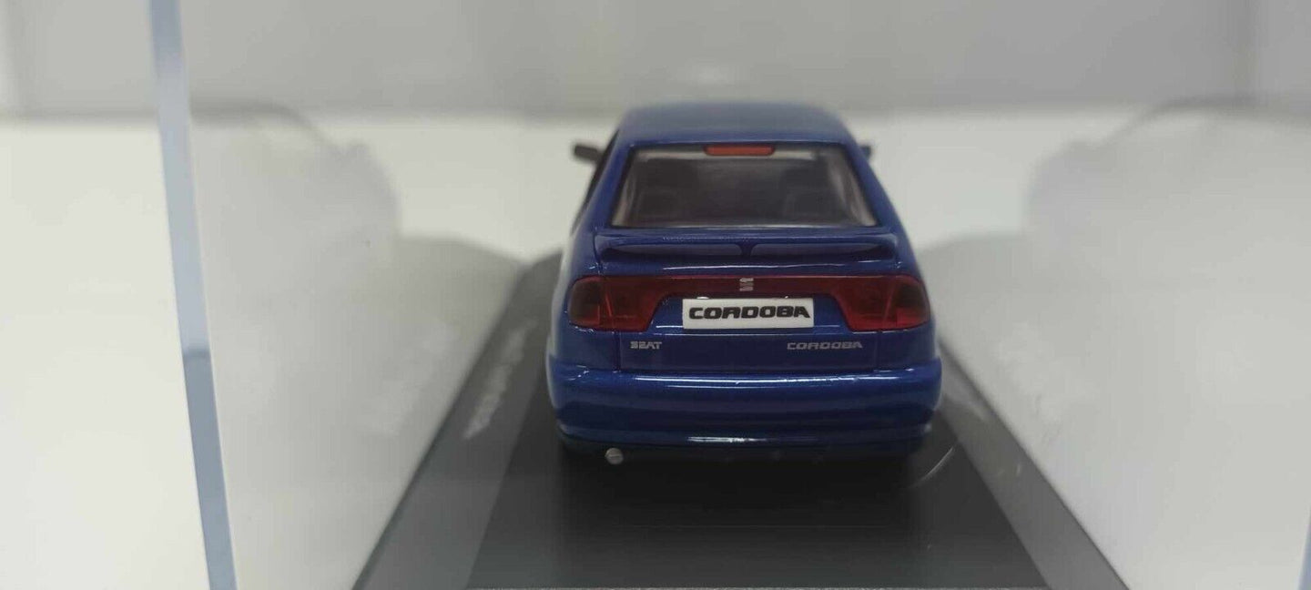 Seat Cordoba SX 1999 Herpa Seat Collection 1:43 Blu Metallizzato Usato + Teca