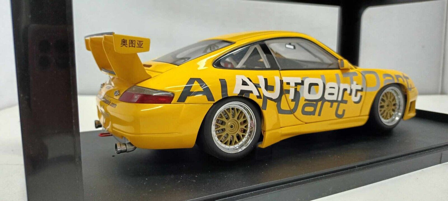 Porsche 911 996 GT3R Cup Giallo Yellow Autoart 1:18 Usato + Box Limited Edition
