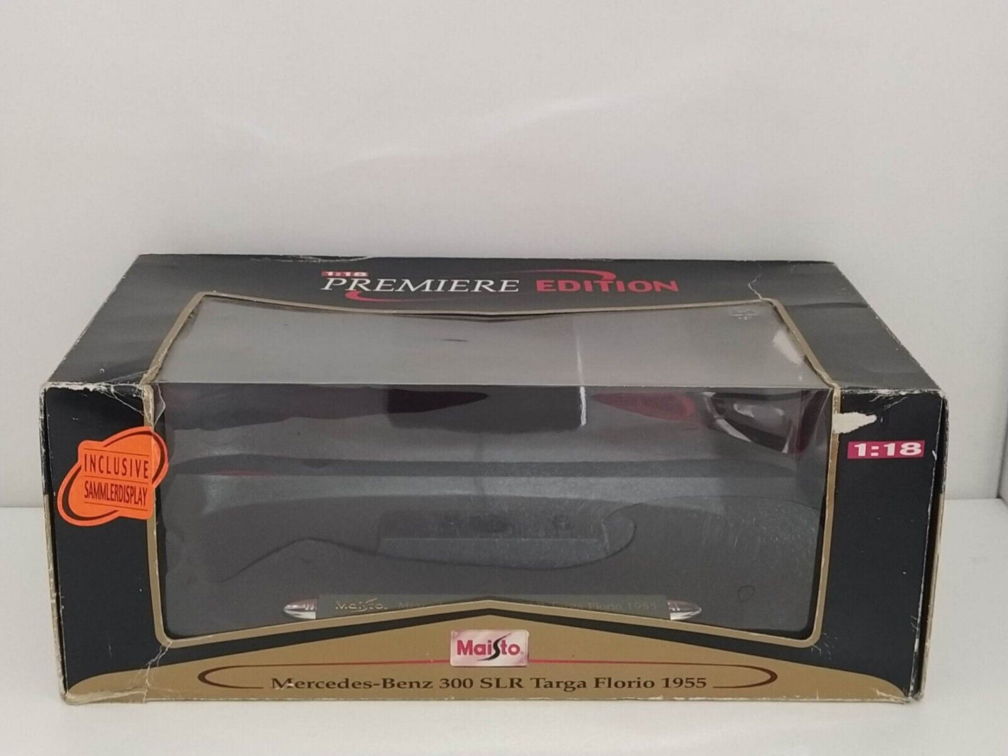 Box Mercedes Benz 300 SLR Targa Florio 1955 - Maisto 1:18 (Only Box)