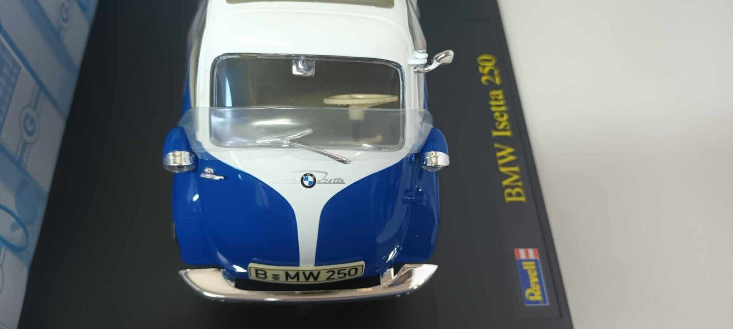 BMW Isetta 250 1959 Revell 1/18 Blu Usato + Box