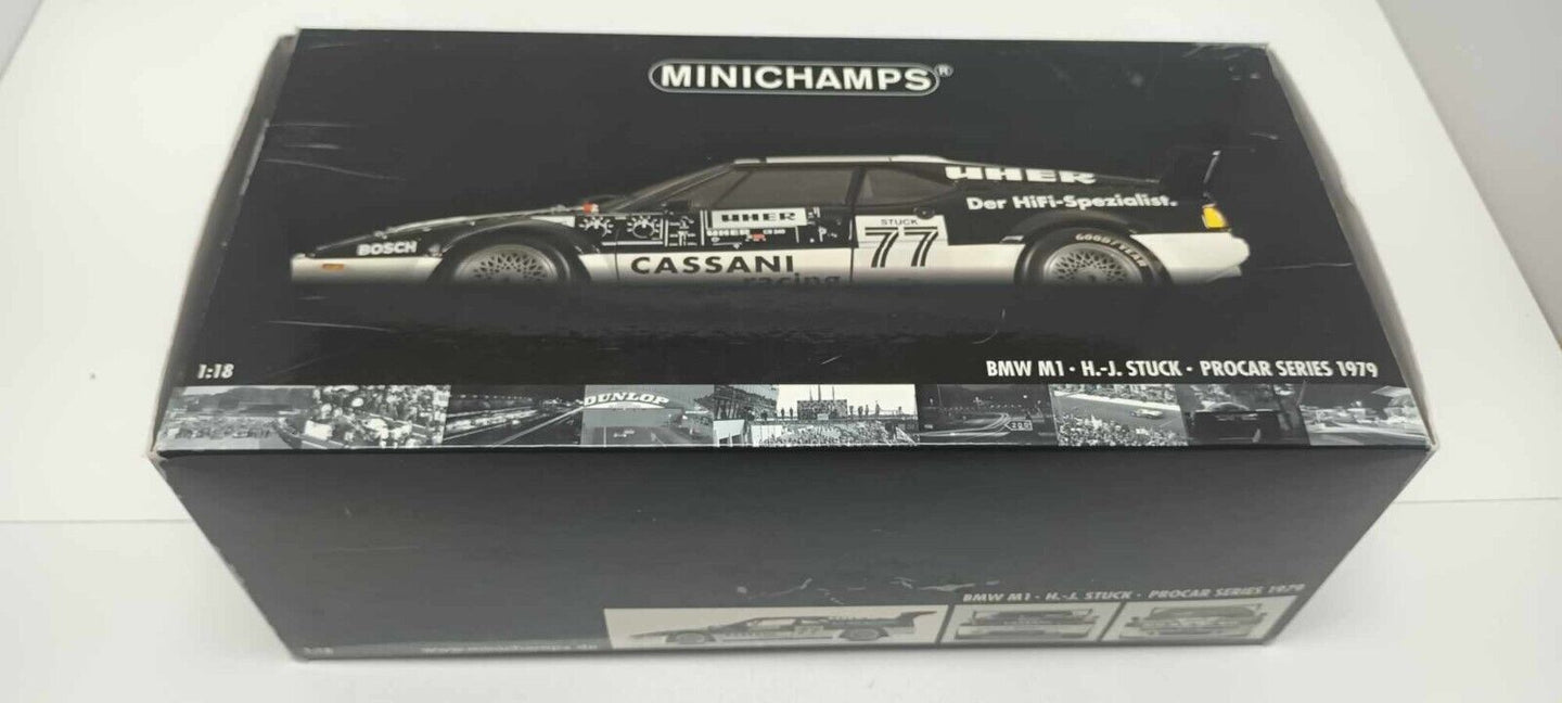 BMW M1 H. - J. Stuck Procar Series Cassani 1979 Minichamps 1:18 Usato + Box 1/18