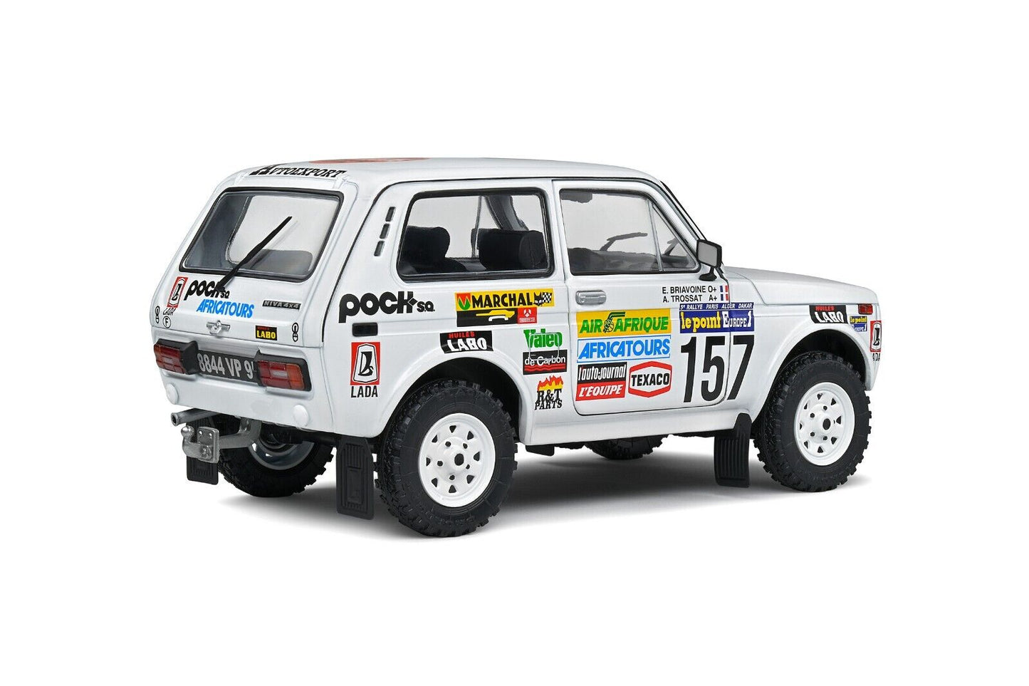 Lada Niva Paris Dakar 1983 Trossat / Briavoine #157 Solido 1:18 Nuovo 1/18