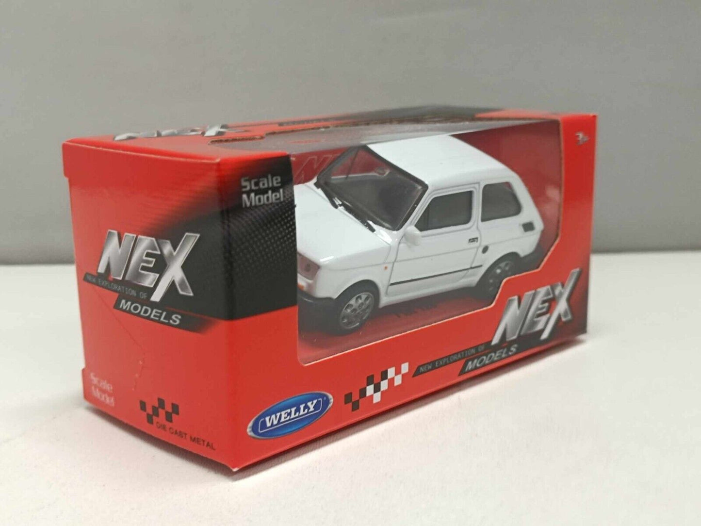 Fiat 126 - 1980 Bianco White Welly Nex 1:43 Modellino Auto Nuovo