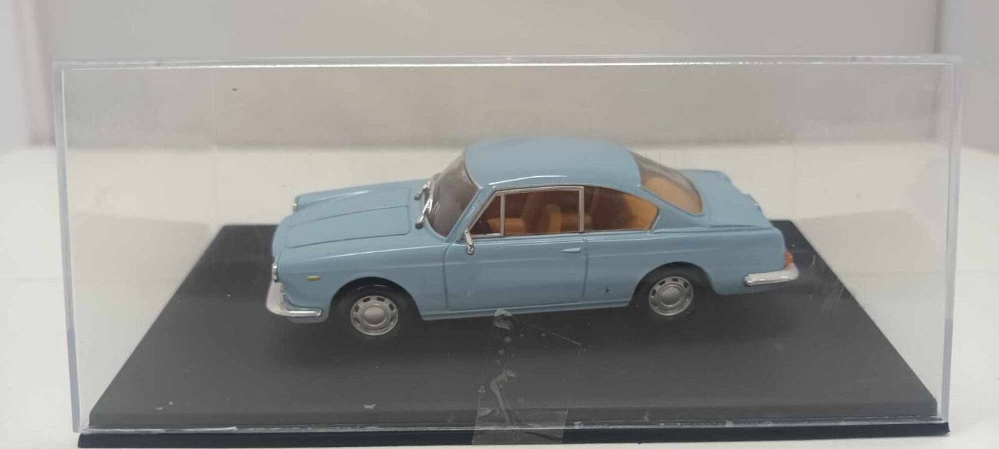 Lancia Flavia Coupé 1961 Azzurro Edicola Deagostini 1:43 Usato + Teca + Basetta